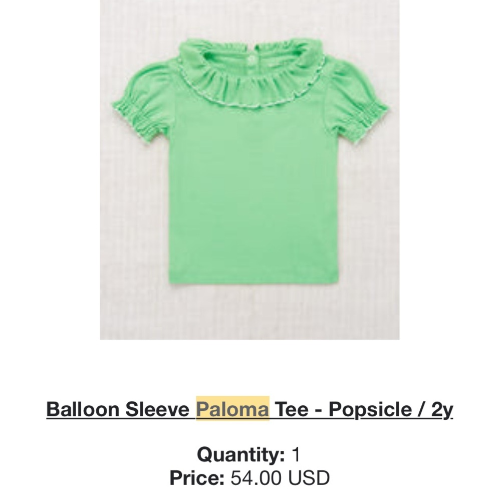Misha And Puff Paloma tee